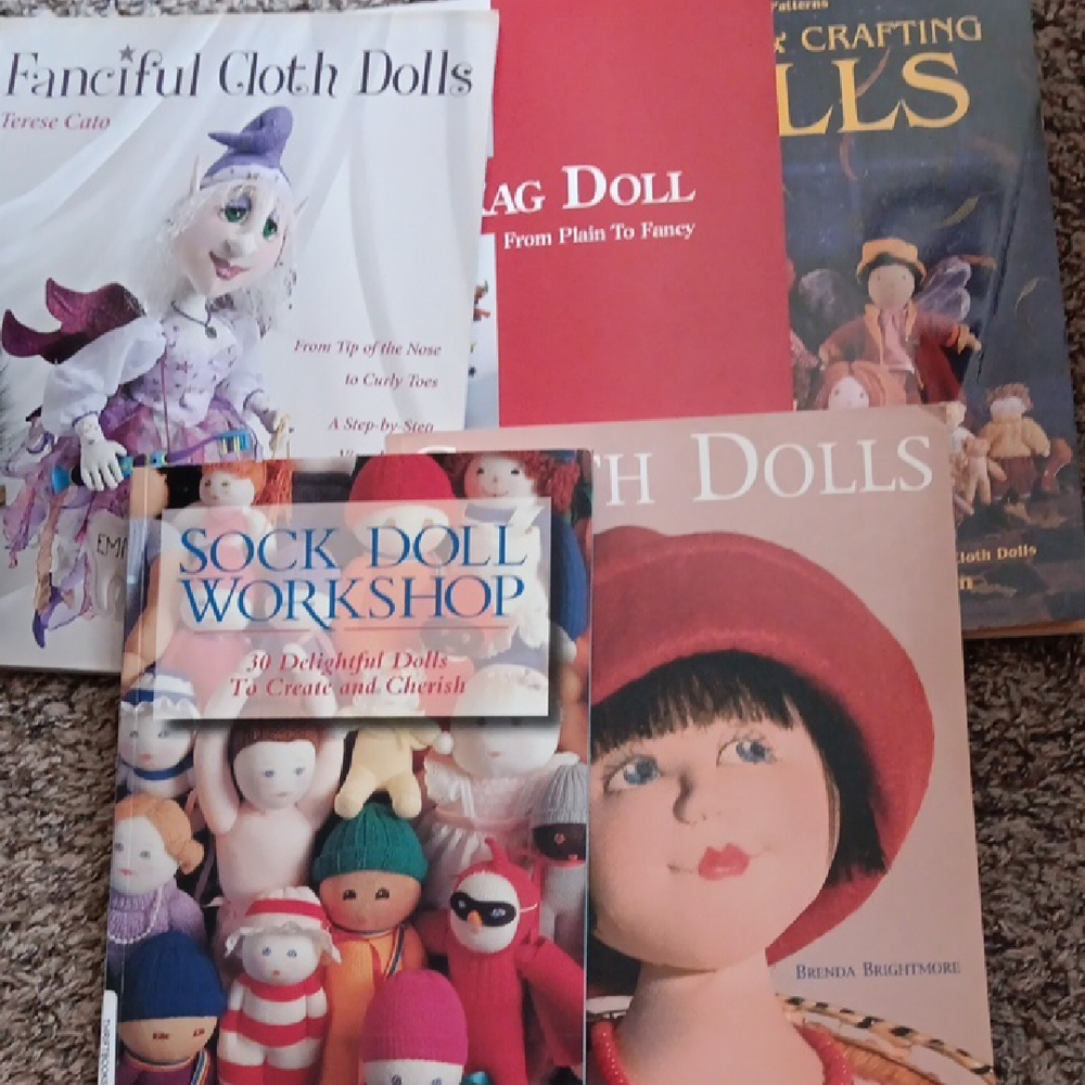 Cloth Doll Making Book Collection 5 Books